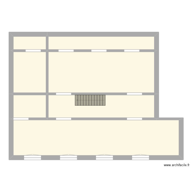 BLOT FOSSE SOUS SOL. Plan de 7 pièces et 138 m2