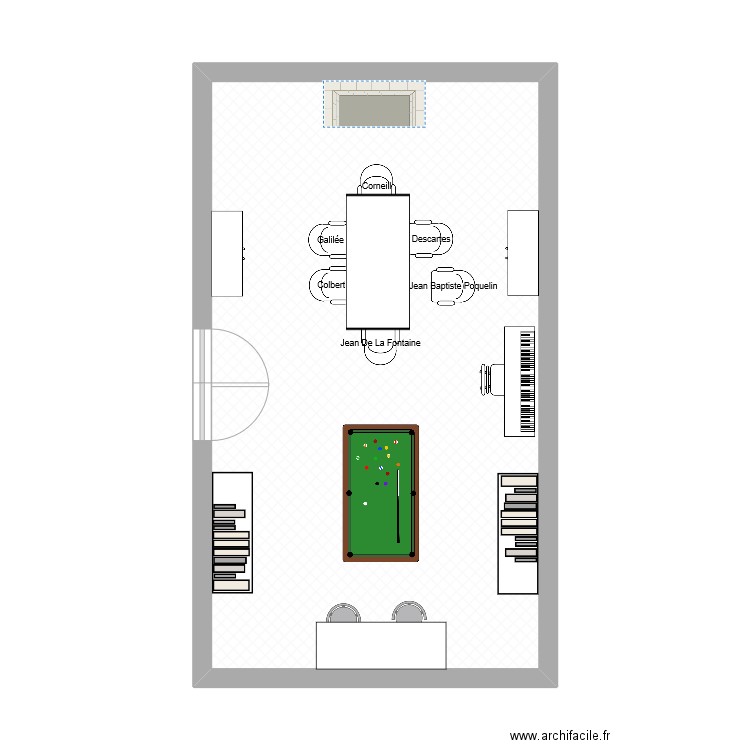 corneille. Plan de 1 pièce et 37 m2