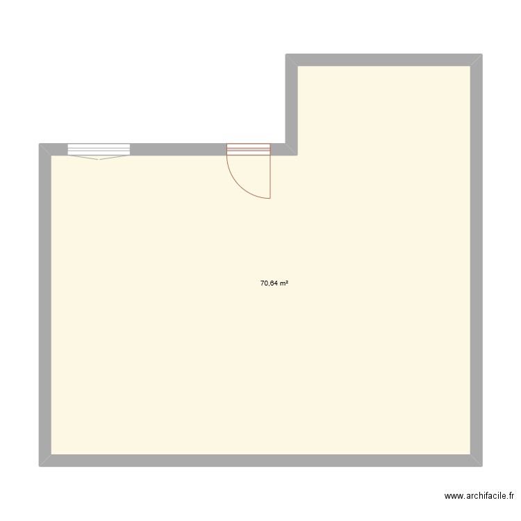 facade maison . Plan de 1 pièce et 71 m2