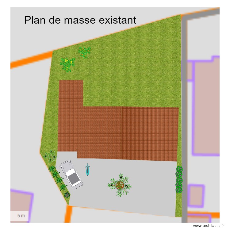 Plan masse existant BH 79. Plan de 0 pièce et 0 m2