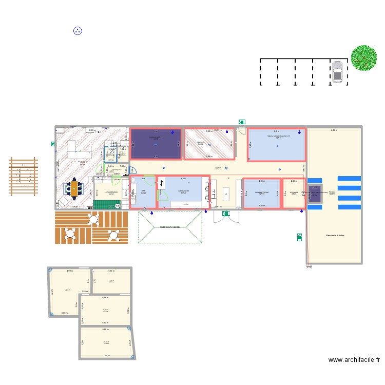 Savigny 2. Plan de 19 pièces et 601 m2