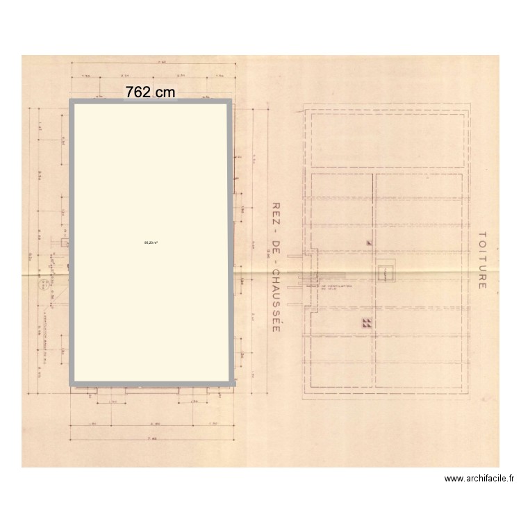 Pascal 1. Plan de 1 pièce et 95 m2