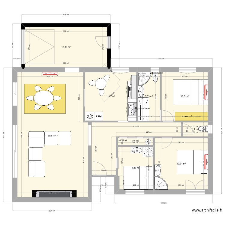 argel AMENAGE. Plan de 10 pièces et 115 m2