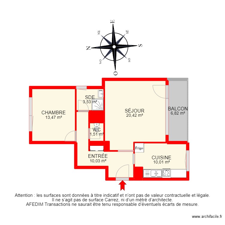 BI 14345 - . Plan de 13 pièces et 84 m2