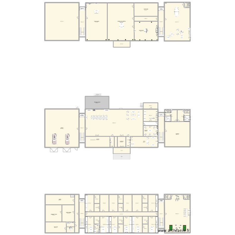 Manoir 002. Plan de 63 pièces et 3479 m2