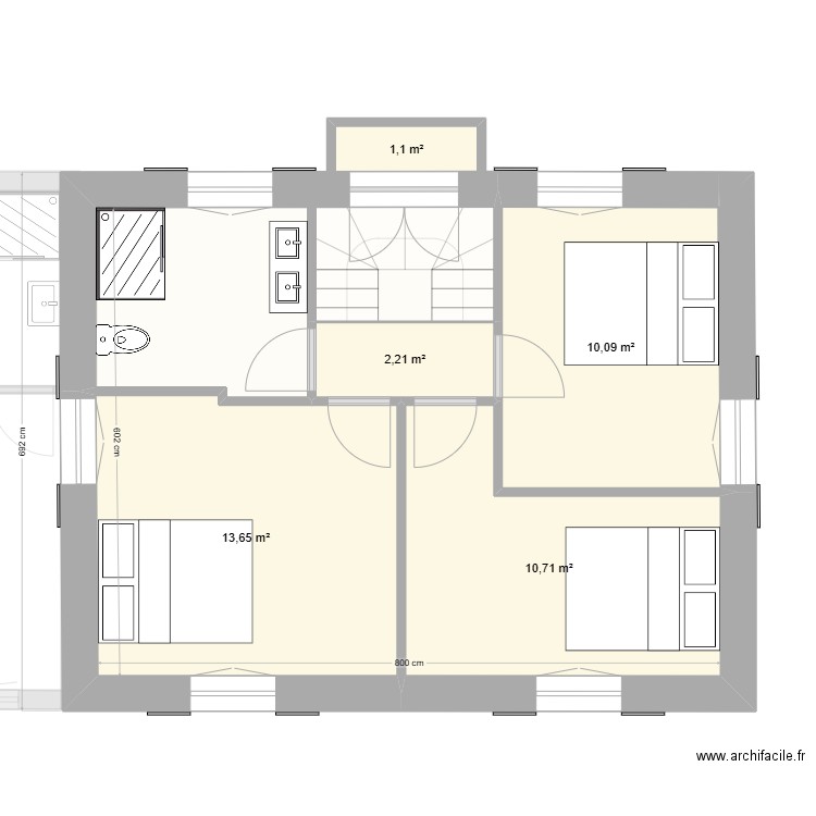 FROUARD 07-01-2025. Plan de 6 pièces et 86 m2