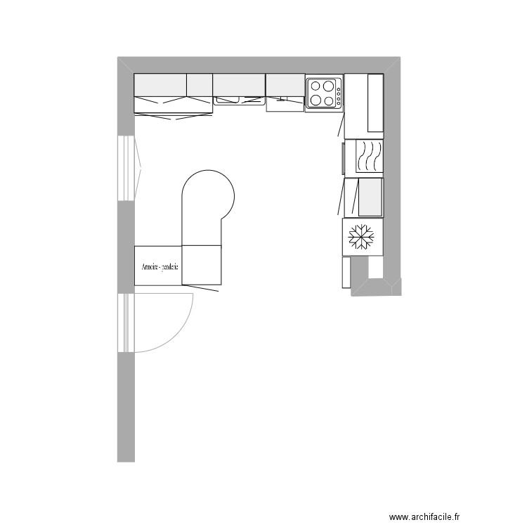 cha cuisine . Plan de 0 pièce et 0 m2