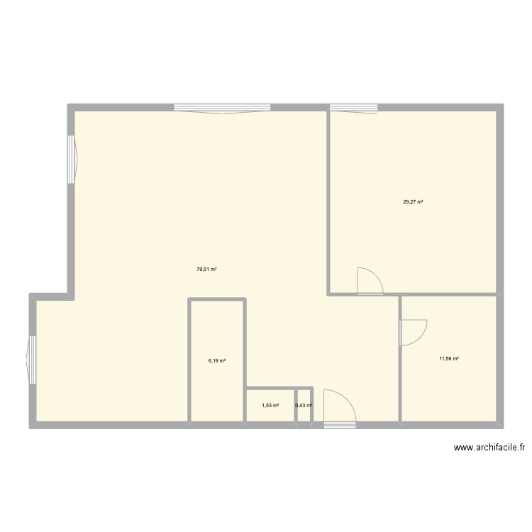 GODENIR MEYTHET. Plan de 6 pièces et 128 m2