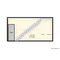 Plan coupe escalier