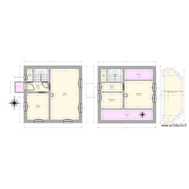 ML24007022 LAURET. Plan de 15 pièces et 98 m2