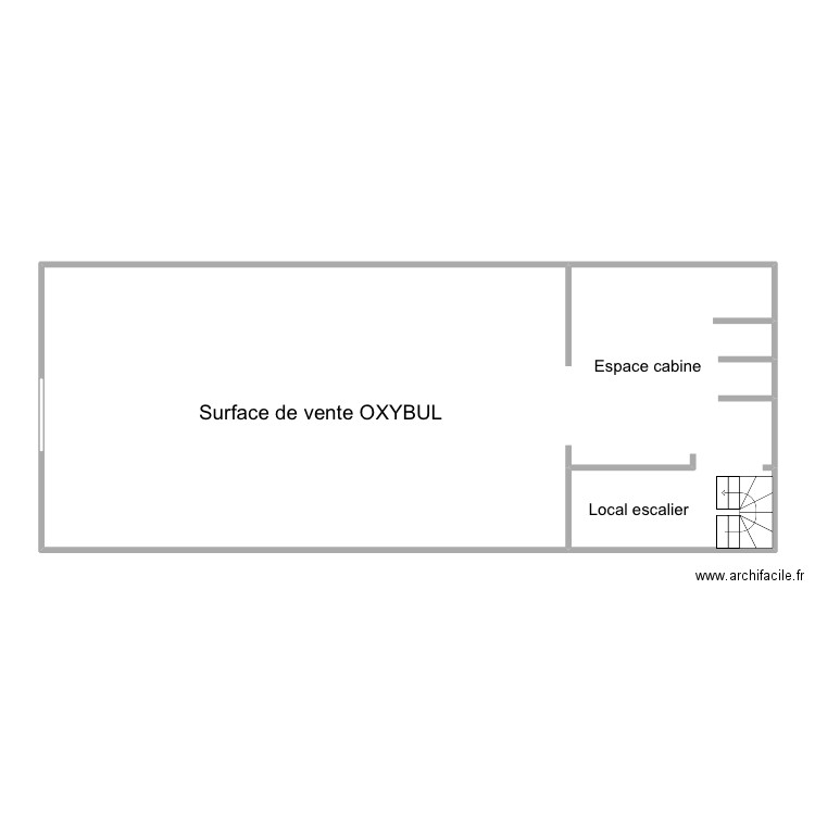 Oxybul. Plan de 1 pièce et 121 m2