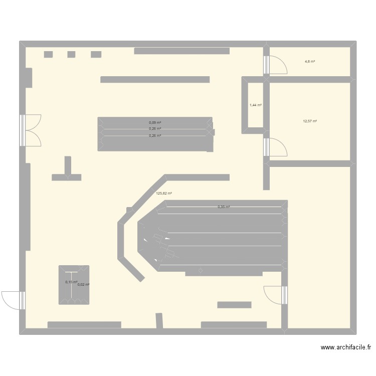 plan de masse. Plan de 10 pièces et 156 m2