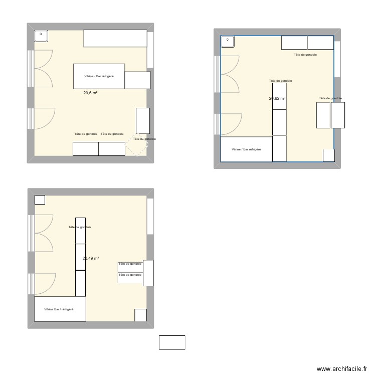 Ripieni 2. Plan de 3 pièces et 62 m2