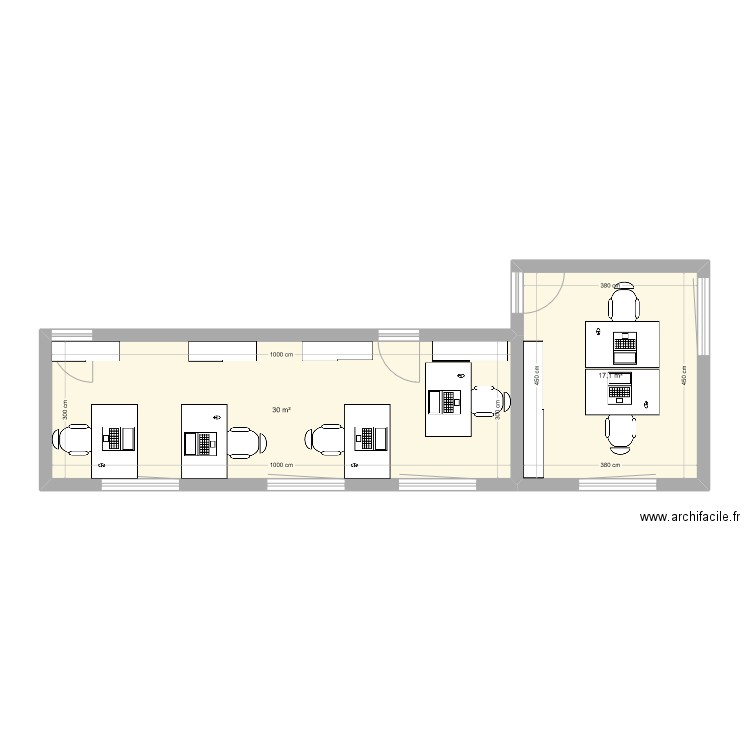 copab2. Plan de 2 pièces et 47 m2