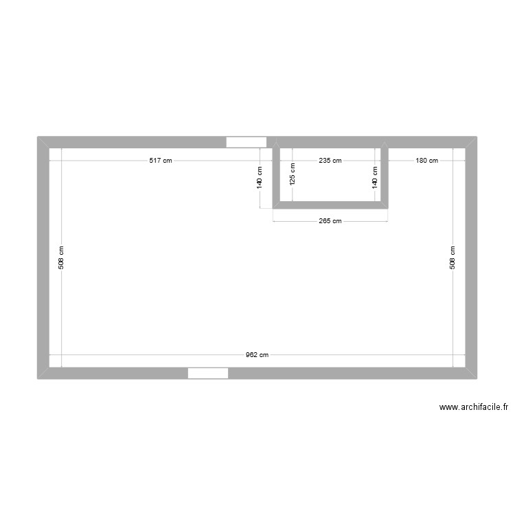 mont dore. Plan de 2 pièces et 48 m2