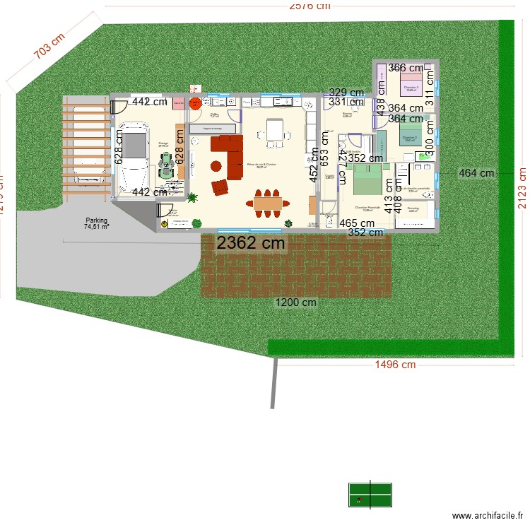 Maison_Ploubezre_V6. Plan de 16 pièces et 184 m2