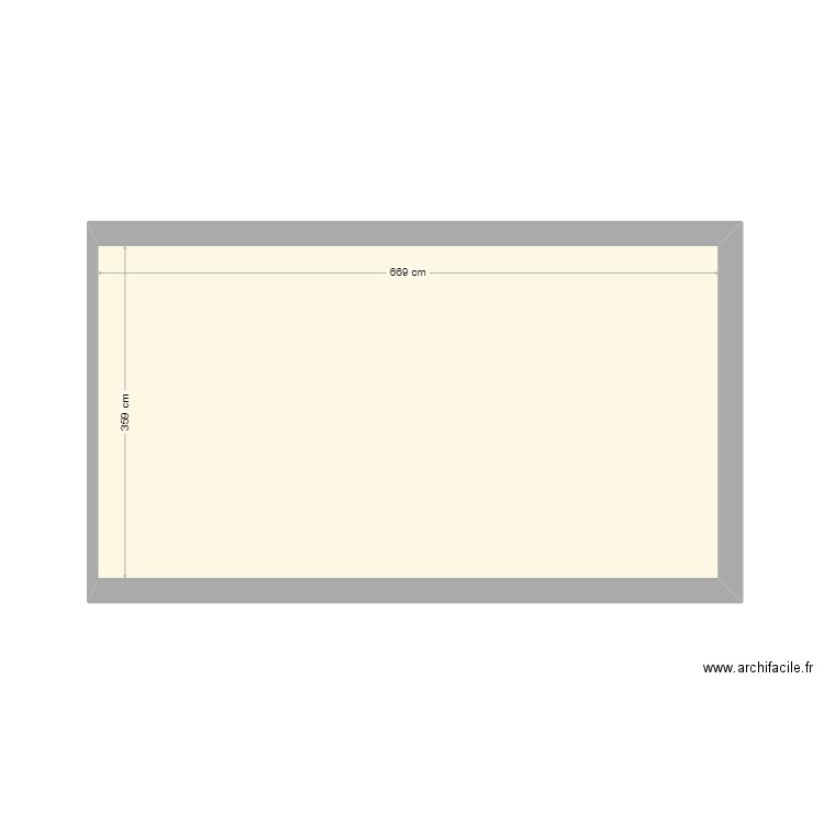 essai. Plan de 1 pièce et 24 m2