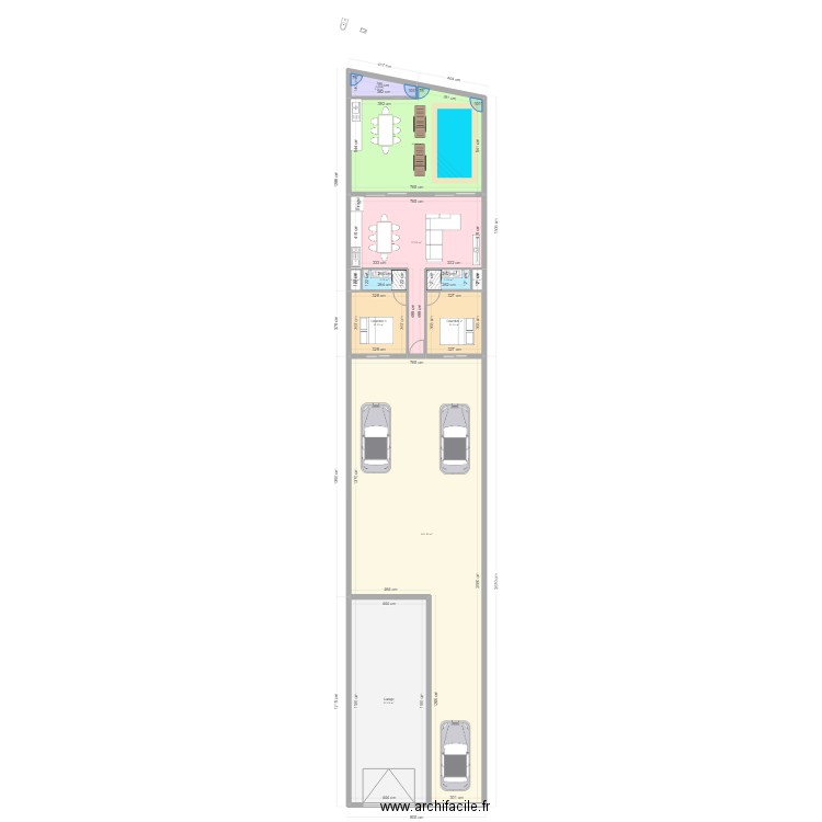 ventenac. Plan de 11 pièces et 310 m2