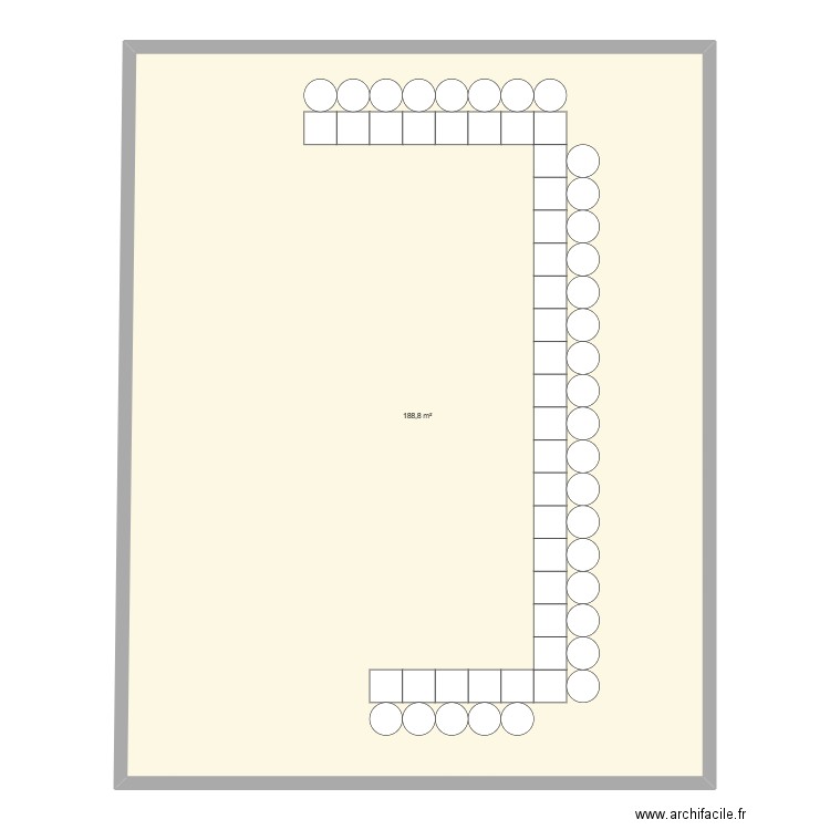 nouveau. Plan de 1 pièce et 189 m2