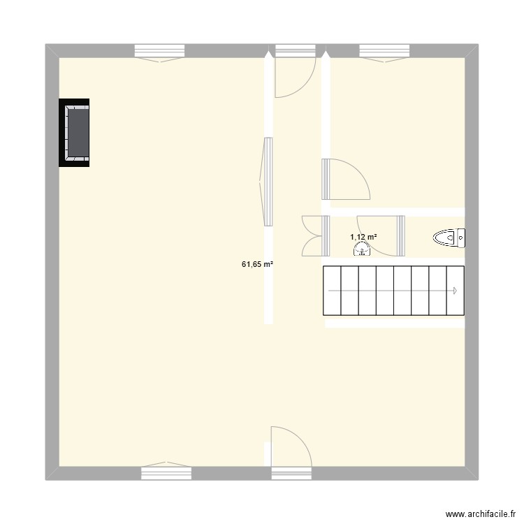 Orloff RDC. Plan de 4 pièces et 20 m2