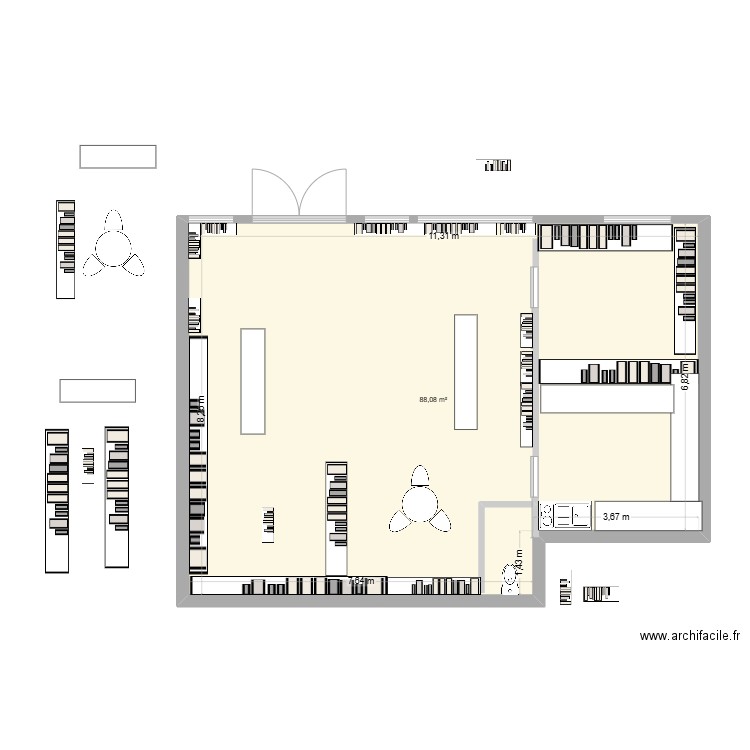 V4S LCR VERGER 6. Plan de 1 pièce et 88 m2