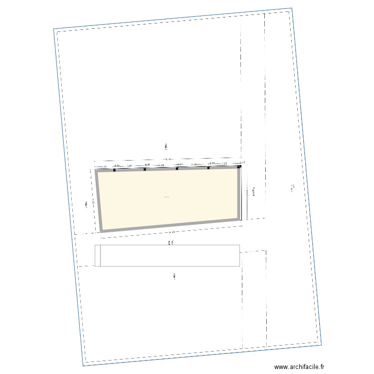 Terrain V0.0. Plan de 1 pièce et 119 m2