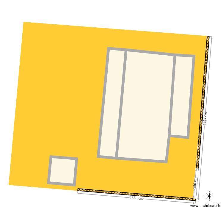 Portailbisca. Plan de 4 pièces et 118 m2