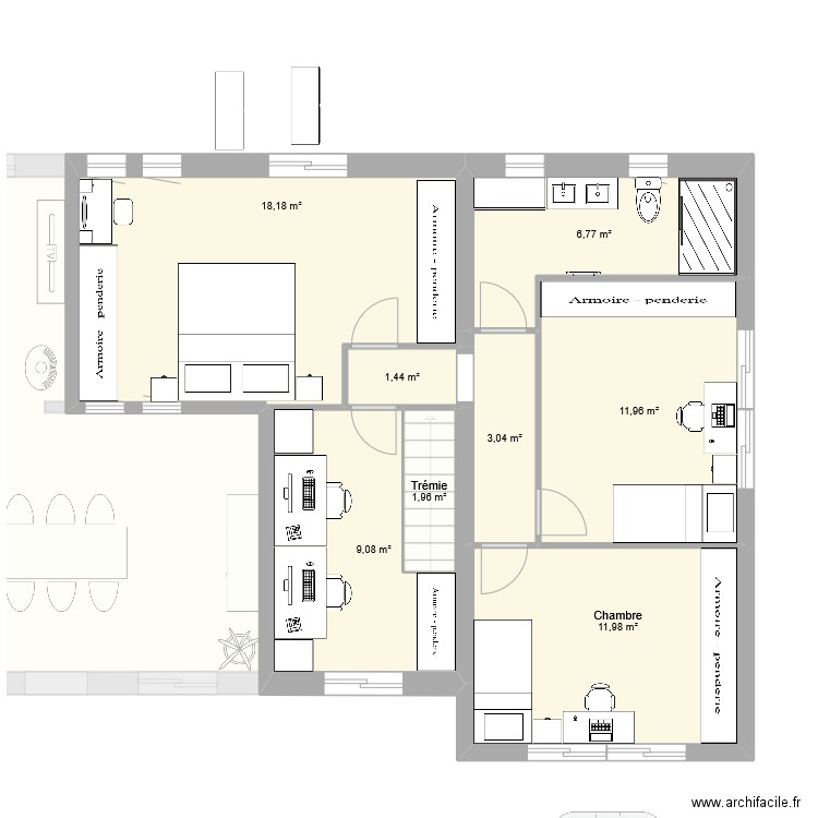 Maison plan 11. Plan de 14 pièces et 182 m2