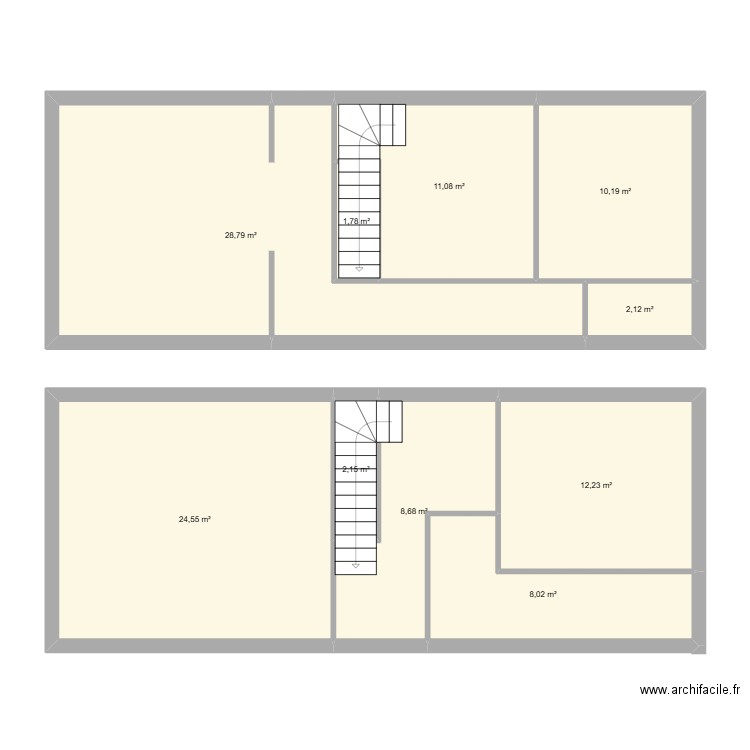 ST MICHEL NUMERO 2. Plan de 10 pièces et 110 m2