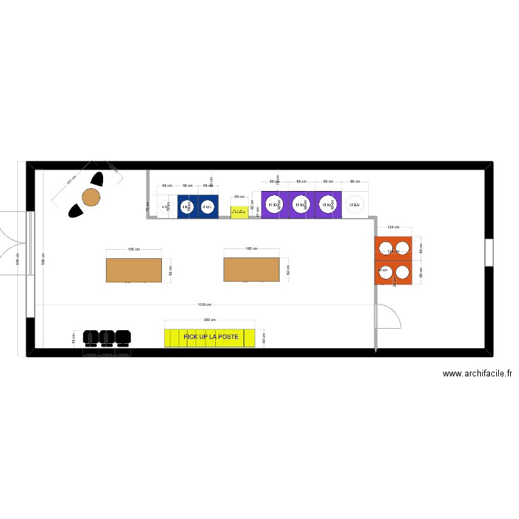 Local CASTELCULIER 2. Plan de 1 pièce et 88 m2