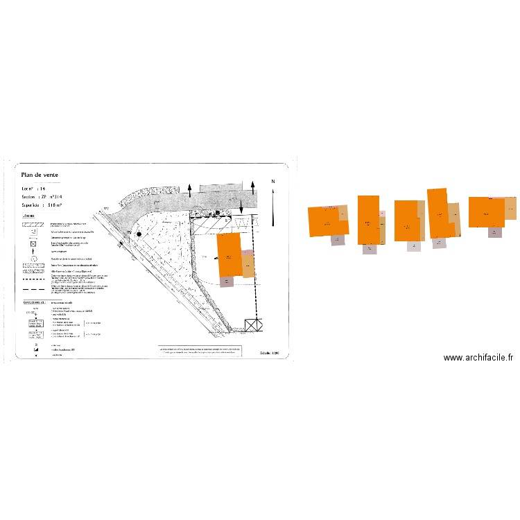 PSLA Lot 14 Sérigné. Plan de 0 pièce et 0 m2