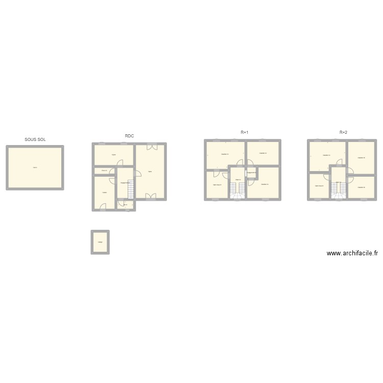 350601965. Plan de 19 pièces et 261 m2