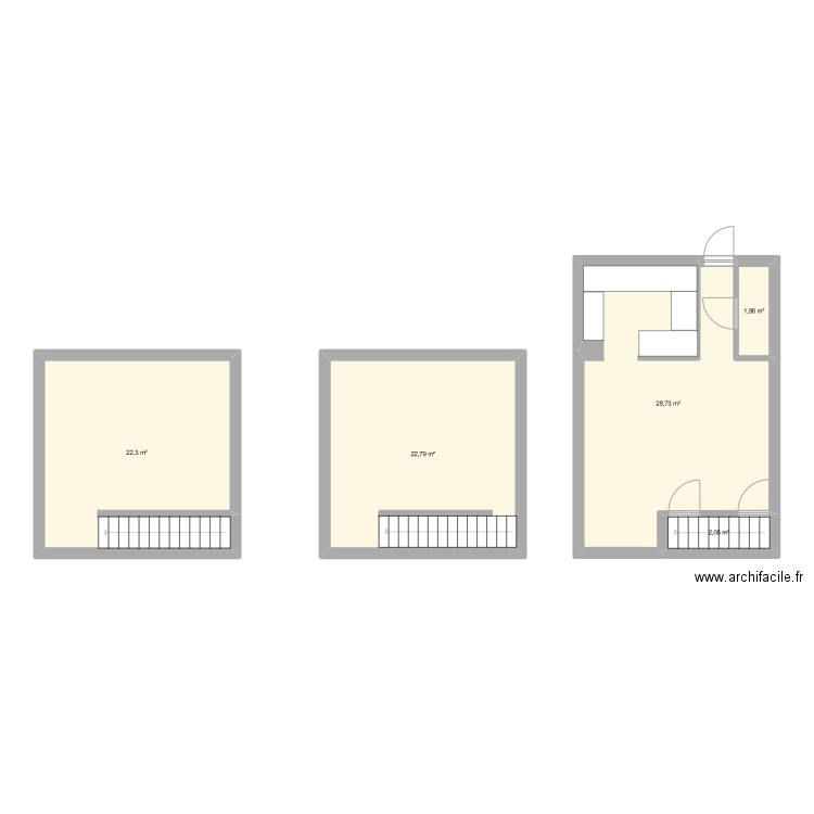 maison. Plan de 5 pièces et 78 m2