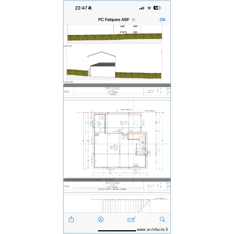 Plan garage . Plan de 0 pièce et 0 m2