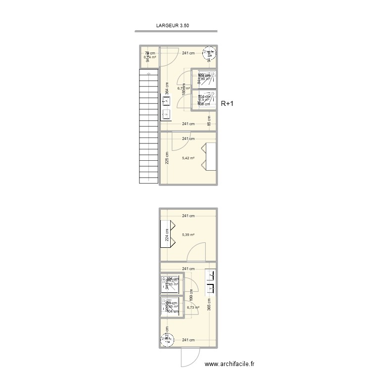 API CHANTIER ST PRIEST / SALLE DE SPORT. Plan de 9 pièces et 29 m2