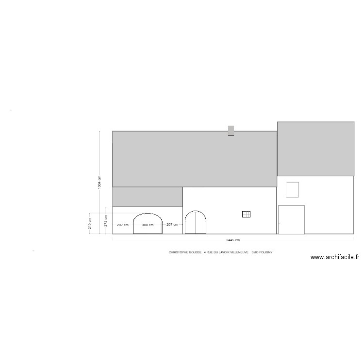 creation auvent FACADE MOREL. Plan de 0 pièce et 0 m2