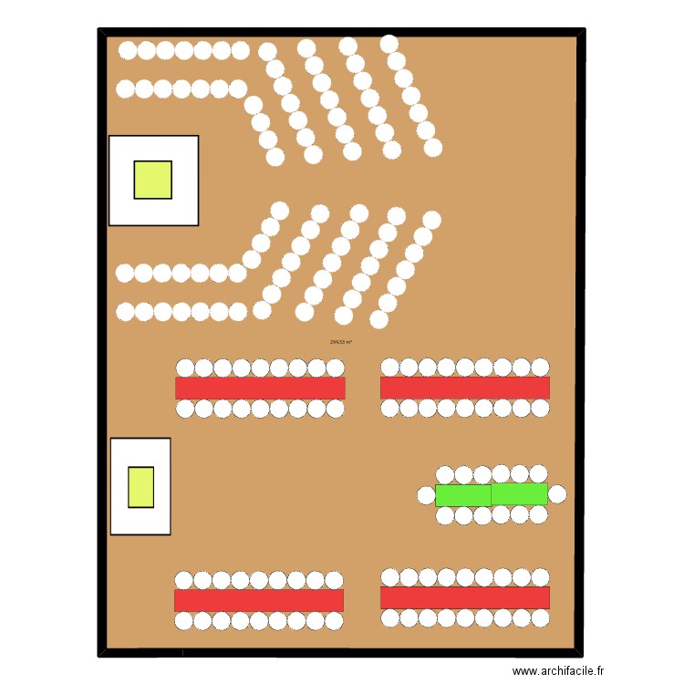 Placement  1. Plan de 1 pièce et 295 m2