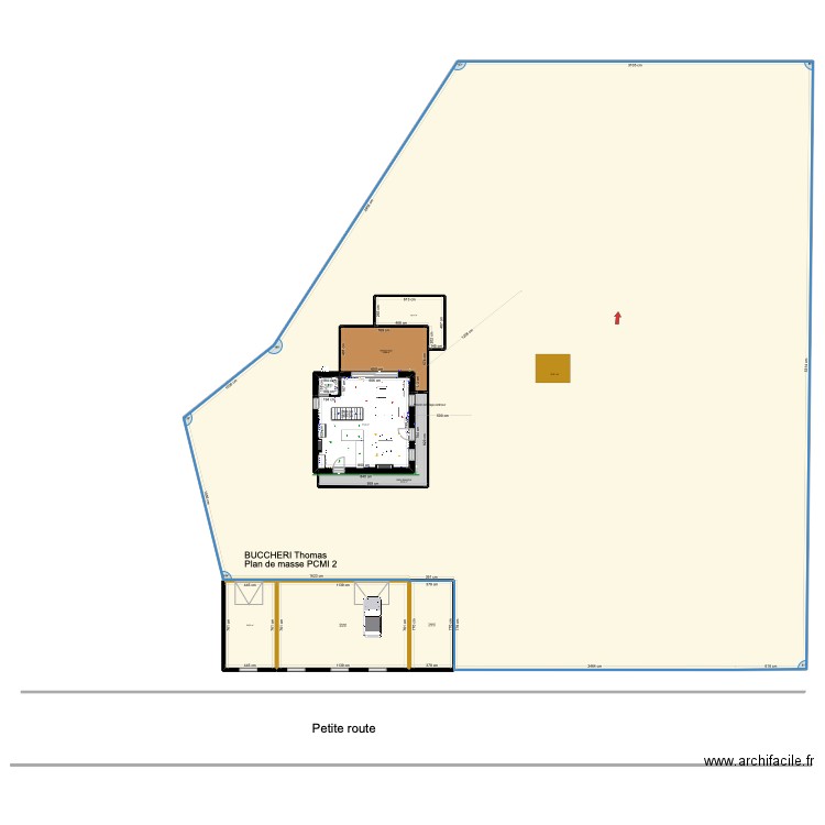 Maison Bousserolles. Plan de 24 pièces et -1507 m2