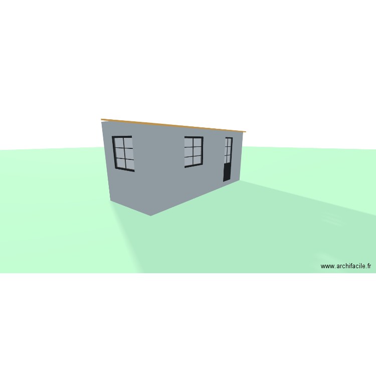 garage. Plan de 1 pièce et 12 m2