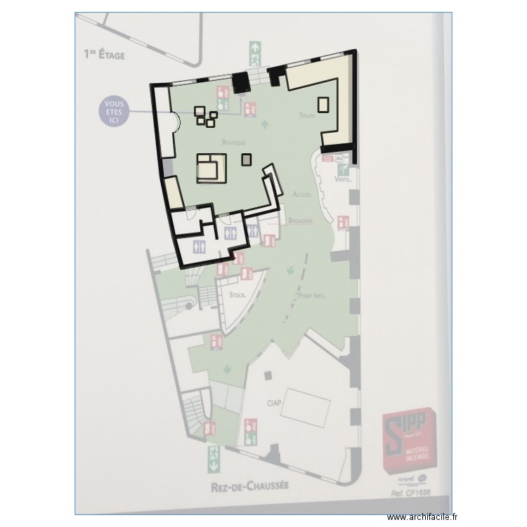 PLAN RAPPORT DE STAGE 2ND. Plan de 15 pièces et 51 m2