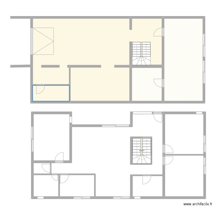 50752. Plan de 9 pièces et 228 m2