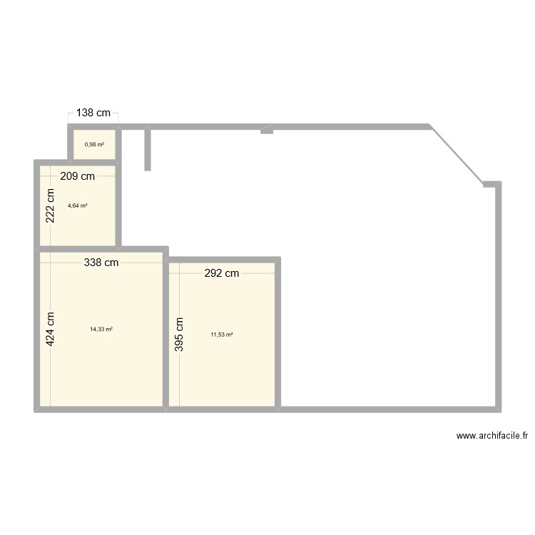 Chartwell. Plan de 4 pièces et 31 m2