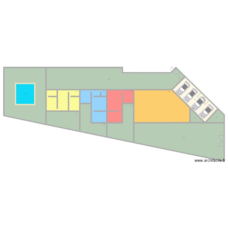 appart 1810E. Plan de 13 pièces et 955 m2