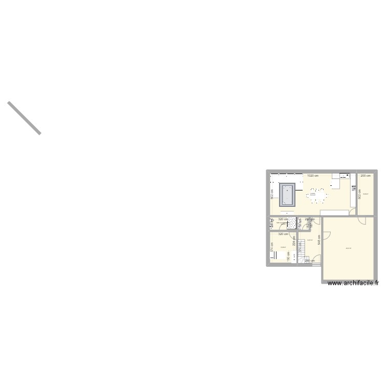 sultan2. Plan de 6 pièces et 139 m2