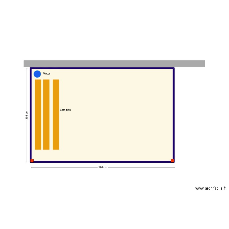 Campos Guerreiro. Plan de 1 pièce et 23 m2