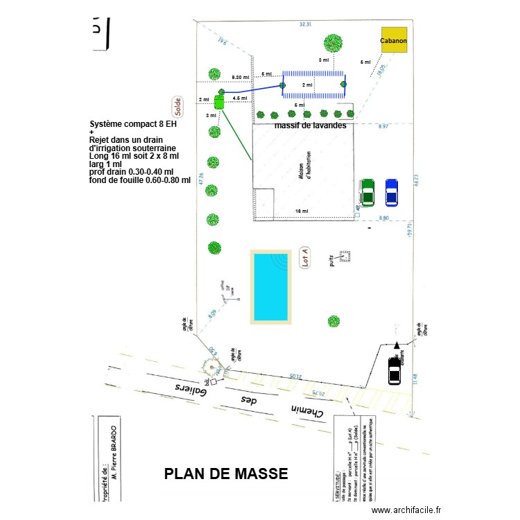 MAYLIN drain d'irrigation 2 drains. Plan de 0 pièce et 0 m2