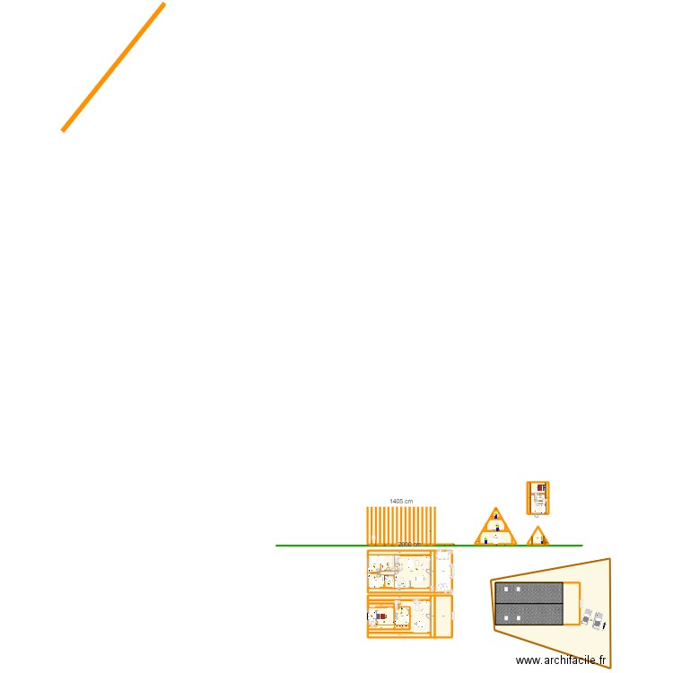 a farme. Plan de 36 pièces et 1179 m2