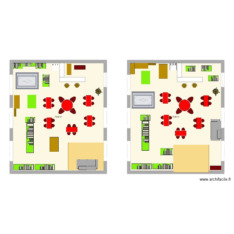 eTRIUM. Plan de 2 pièces et 154 m2