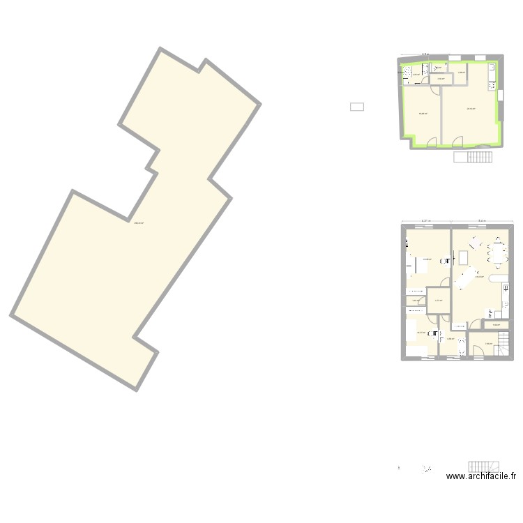 OURY Saint Jean de Sauves 2. Plan de 38 pièces et 931 m2