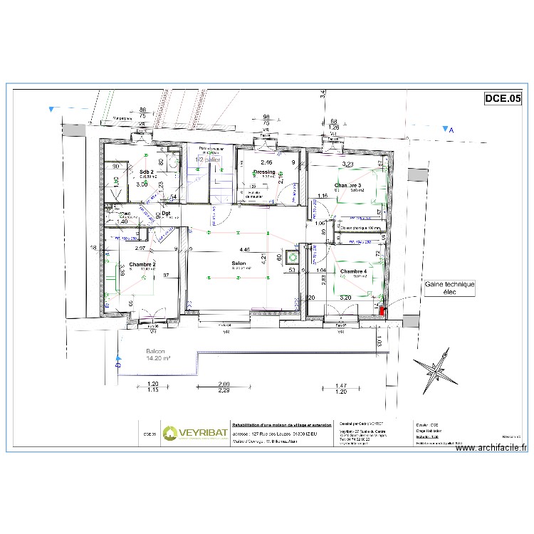 Plan étage Billiemaz. Plan de 0 pièce et 0 m2